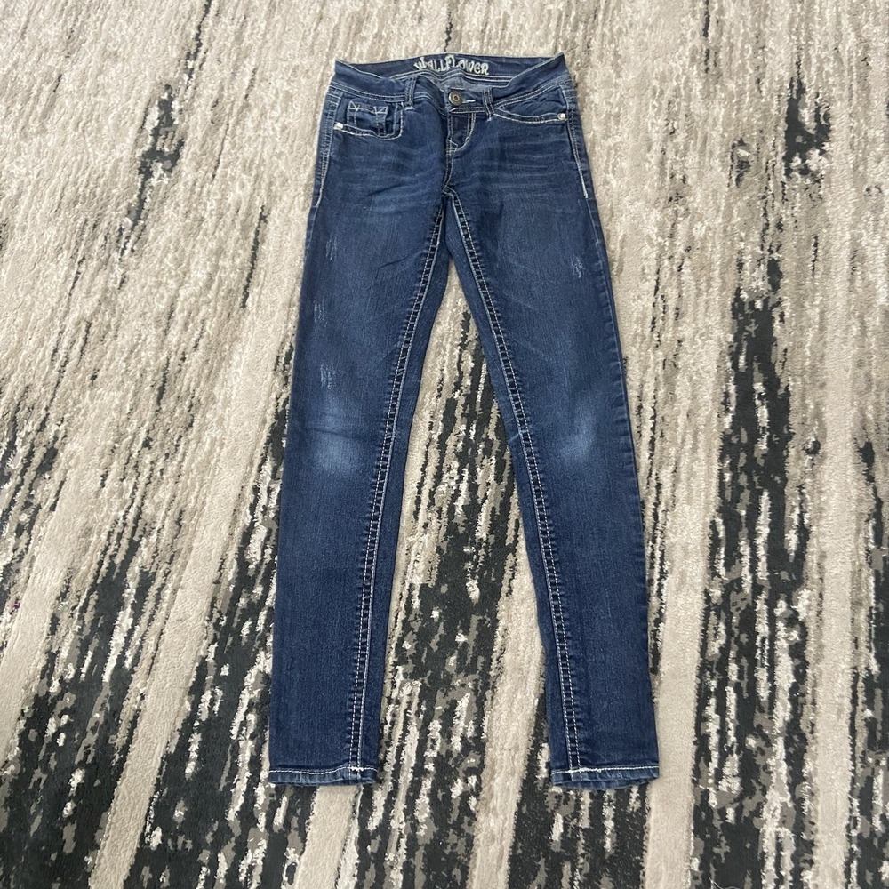 Y2K WALLFLOWER WOMEN'S Strech Jeans Skinny Denim‎ WOMENS Size 27x30